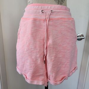 CK pink French Terry shorts